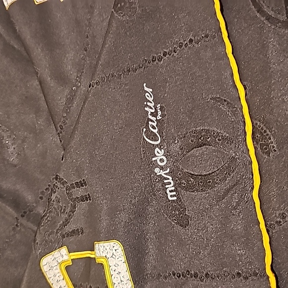 CARTIER 100% Silk Scarf EUC - Picture 2 of 11